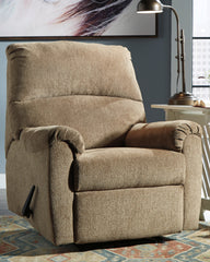 Leasing Furniture - Ashley Furniture - Nerviano Living Room - Zero Wall Recliner / Chocolate - 1080229