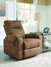 Leasing Furniture - Ashley Furniture - Edenwold Living Room - DBL Rec Loveseat w/Console / Brindle - 1380594