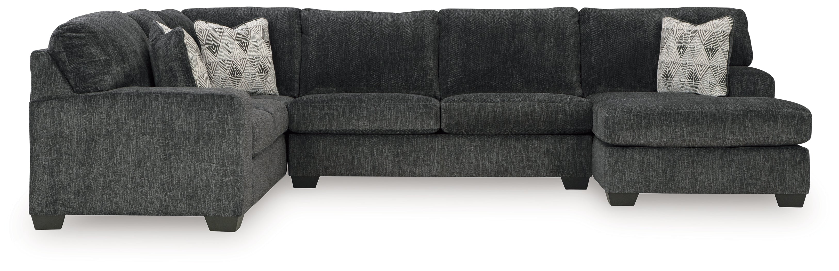 Leasing Furniture - Ashley Furniture - Hollyview Sectional - LAF 3-Piece Sectional with Chaise / Shadow - 15205S1