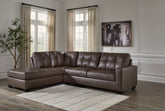 Leasing Furniture - Ashley Furniture - Barlin Mills Sectional - RAF 2-Piece Sectional with Chaise / Carbon - 17004S1
