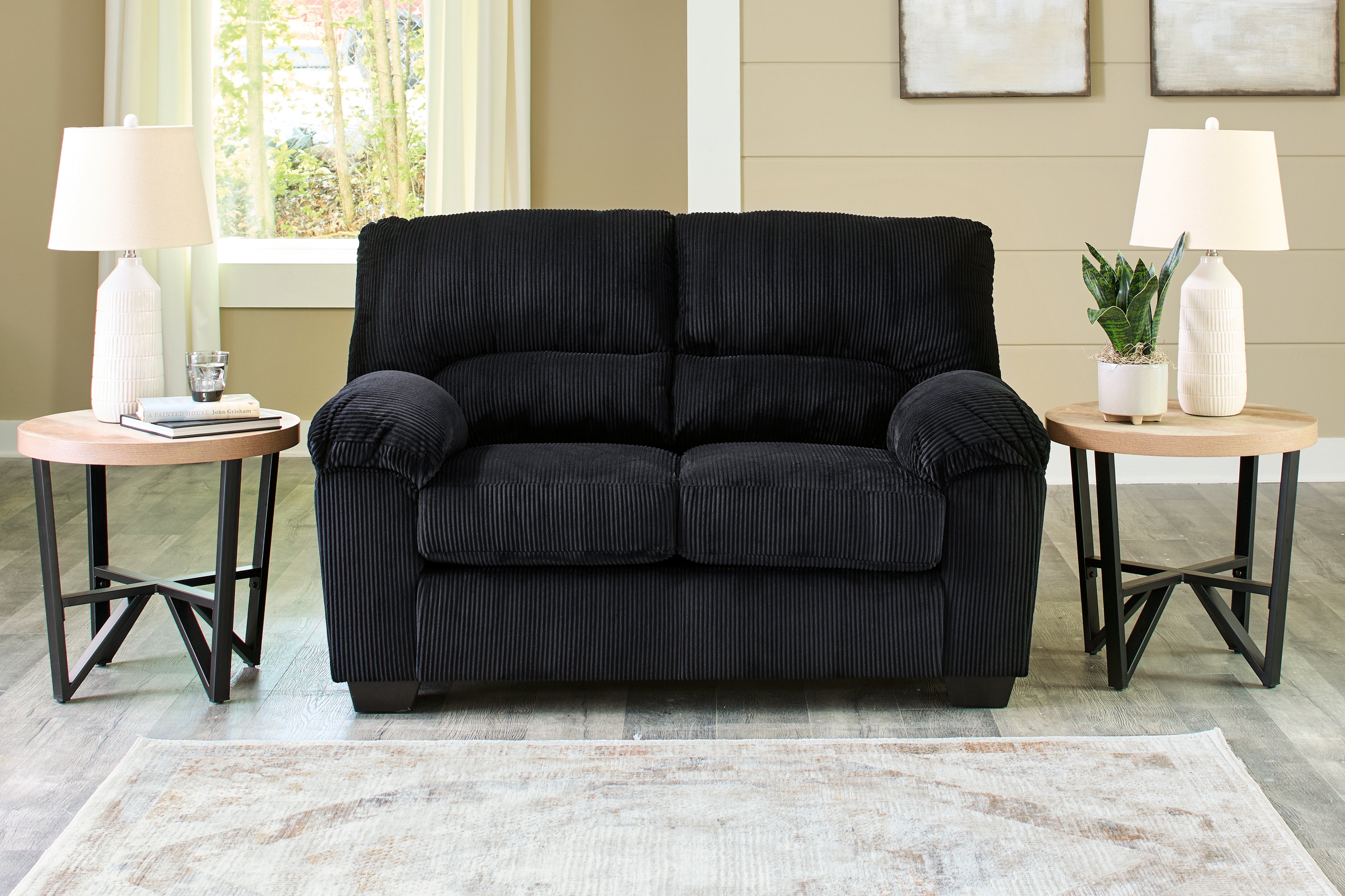 Leasing Furniture - Ashley Furniture - SimpleJoy Living Room - Rocker Recliner / Sand - 2420325