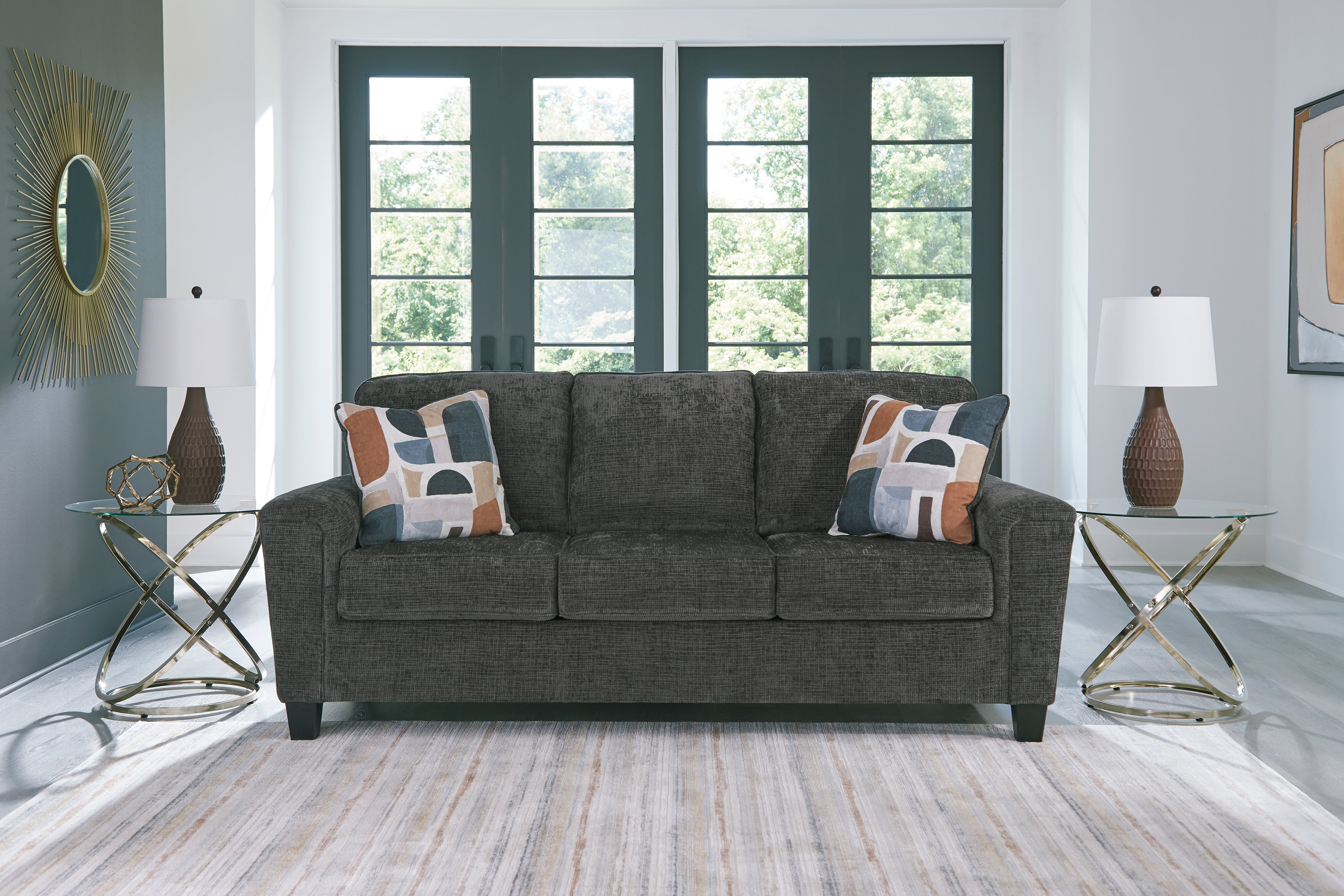 Leasing Furniture - Ashley Furniture - Erinslane Living Room - Sofa / Honey - 2520738