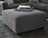 Leasing Furniture - Ashley Furniture - Ambee Living Room - Oversized Accent Ottoman / Slate - 2862008