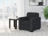 Leasing Furniture - Ashley Furniture - Jasmine Peaks Living Room - Ottoman / Coal - 2890414