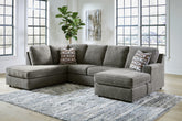 Leasing Furniture - Ashley Furniture - O'Phannon Sectional - RAF 2-Piece Sectional with Chaise / Putty - 29402S2