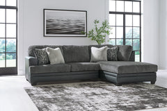 Leasing Furniture - Ashley Furniture - Brixley Pier Sectional - LAF 2-Piece Sectional with Chaise / Graphite - 29906S2