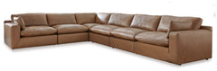 Leasing Furniture - Ashley Furniture - Emilia Sectional - RAF 5-Piece Sectional / Caramel - 30901S4