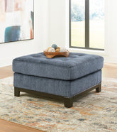 Leasing Furniture - Ashley Furniture - Maxon Place Living Room - Oversized Accent Ottoman / Navy - 3300308