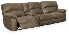 Leasing Furniture - Ashley Furniture - Segburg Sectional - 2-Piece Power Reclining Sectional Sofa / Driftwood - 34303S1