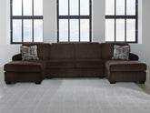 Leasing Furniture - Ashley Furniture - Kimlee Sectional - RAF 2-Piece Super Chaise / Chocolate - PC35603S4
