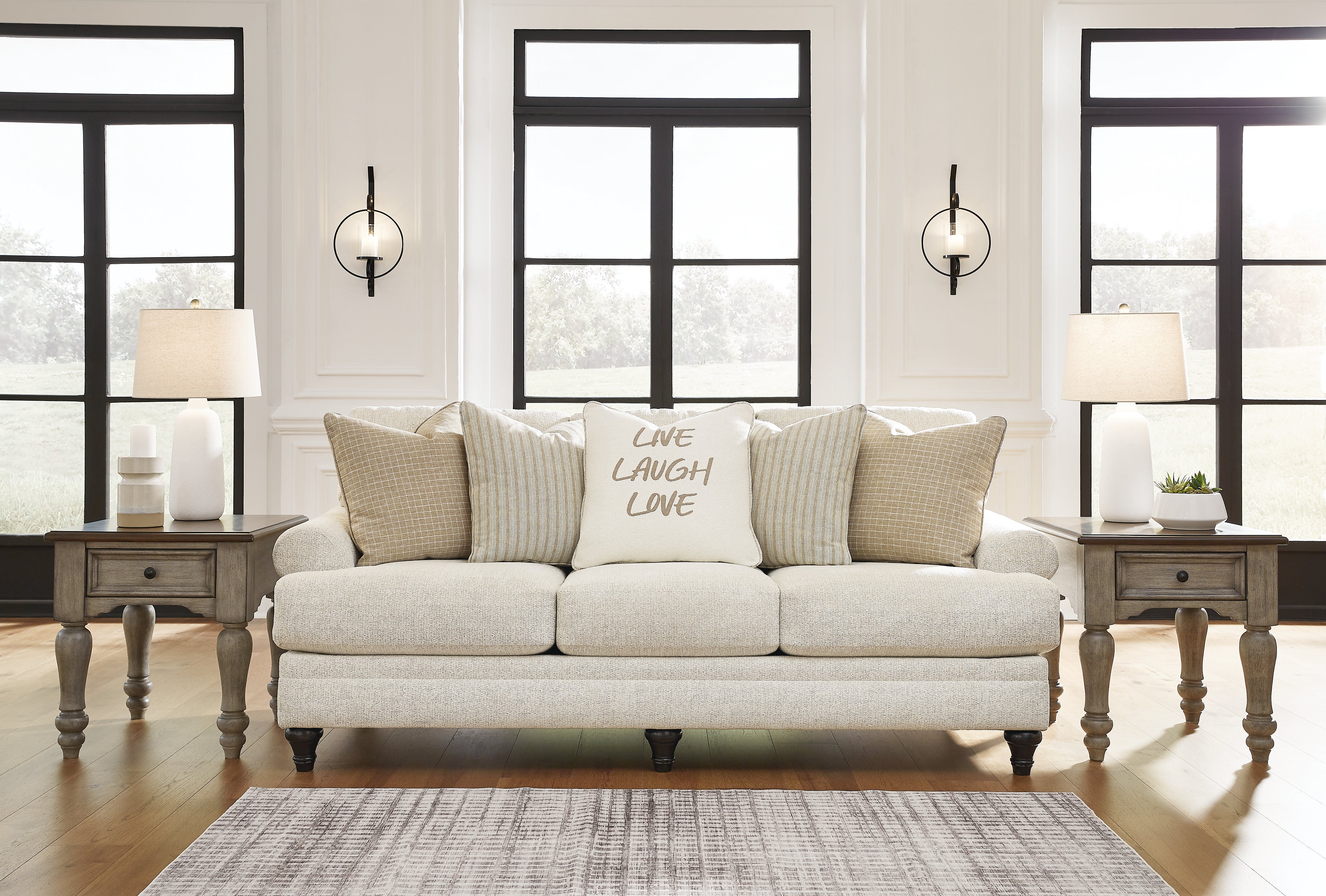 Leasing Furniture - Ashley Furniture - Valerani Living Room - Accent Chair / Sandstone - 3570221