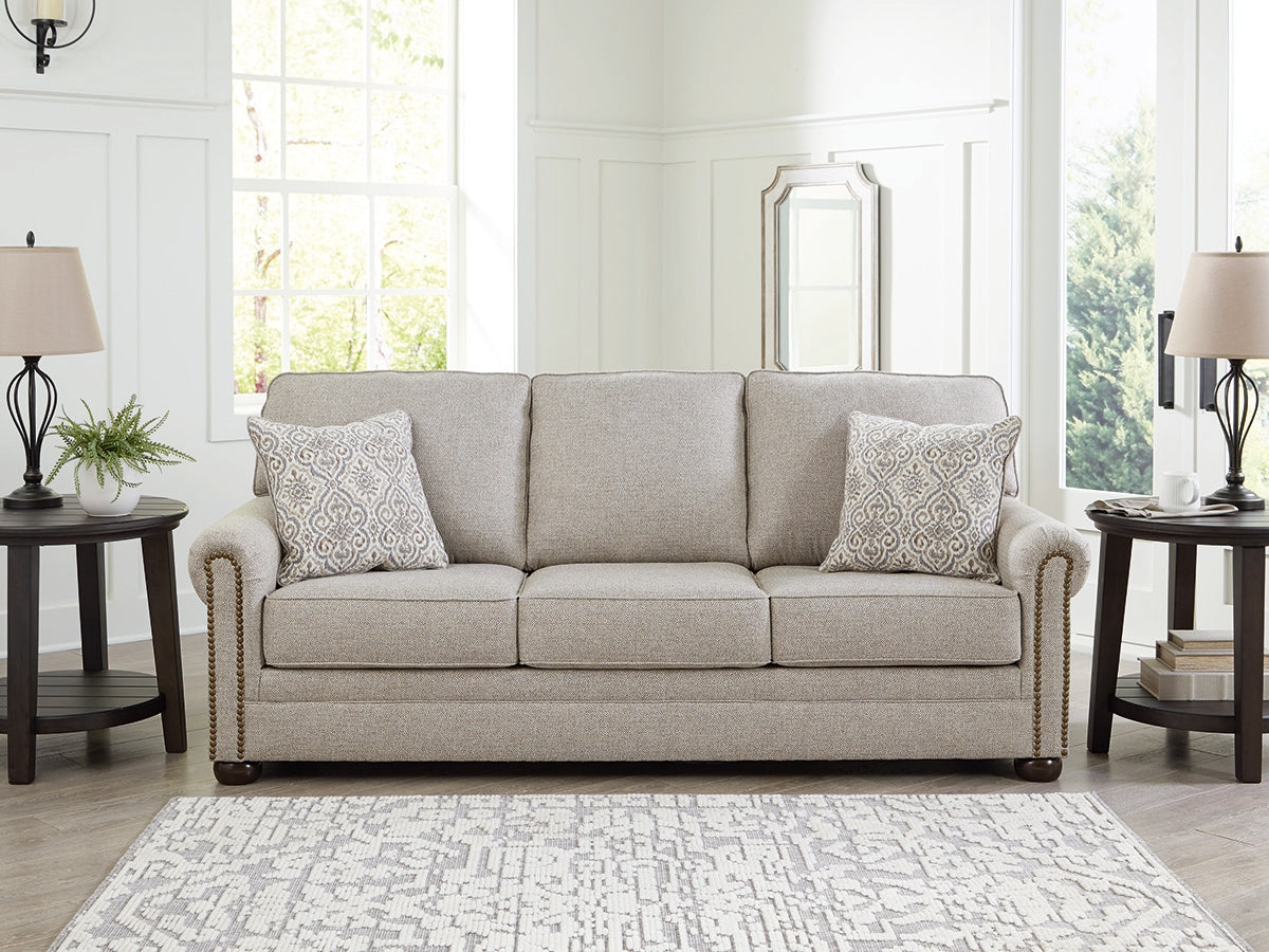 Leasing Furniture - Ashley Furniture - Gaelon Living Room - Queen Sofa Sleeper / Dune - 3730739