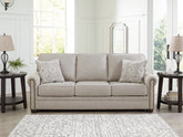 Leasing Furniture - Ashley Furniture - Gaelon Living Room - Queen Sofa Sleeper / Dune - 3730739