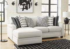 Leasing Furniture - Ashley Furniture - Huntsworth Sectional - RAF 2-Piece Sectional with Chaise / Dove Gray - 39702S1