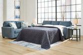 Leasing Furniture - Ashley Furniture - Cashton Living Room - Ottoman / Ice - 4060614