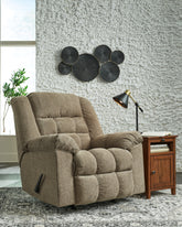 Leasing Furniture - Ashley Furniture - Kegler Living Room - Rocker Recliner / Putty - 4450425