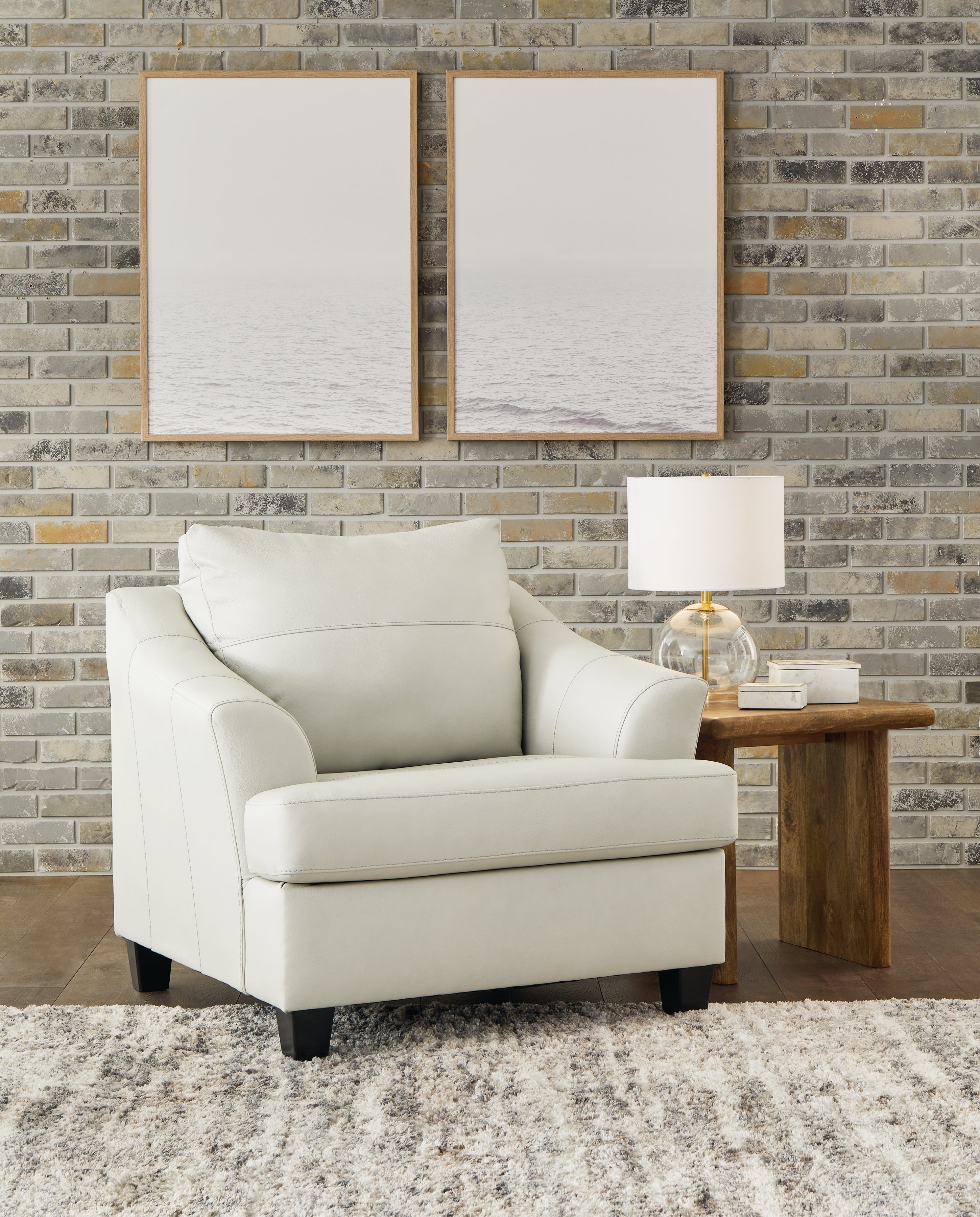Leasing Furniture - Ashley Furniture - Genoa Living Room - Sofa Chaise / Steel - 4770518