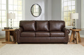 Leasing Furniture - Ashley Furniture - Colleton Living Room - Loveseat / Dark Brown - 5210735