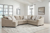 Leasing Furniture - Ashley Furniture - Brogan Bay Sectional - 3-Piece Sectional with Cuddler / Cork - 52705S2