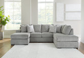 Leasing Furniture - Ashley Furniture - Casselbury Sectional - LAF 2-Piece Sectional with Chaise / Cement - 52906S1