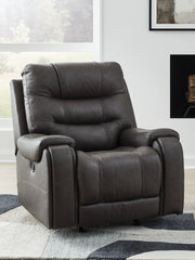Leasing Furniture - Ashley Furniture - Femley Living Room - Rocker Recliner / Smoke - PC5330625