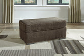 Leasing Furniture - Ashley Furniture - Aylesworth Living Room - Chair and a Half / Chocolate - 5370223