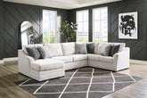 Leasing Furniture - Ashley Furniture - Koralynn Sectional - RAF 3-Piece Sectional with Chaise / Stone - 54102S1