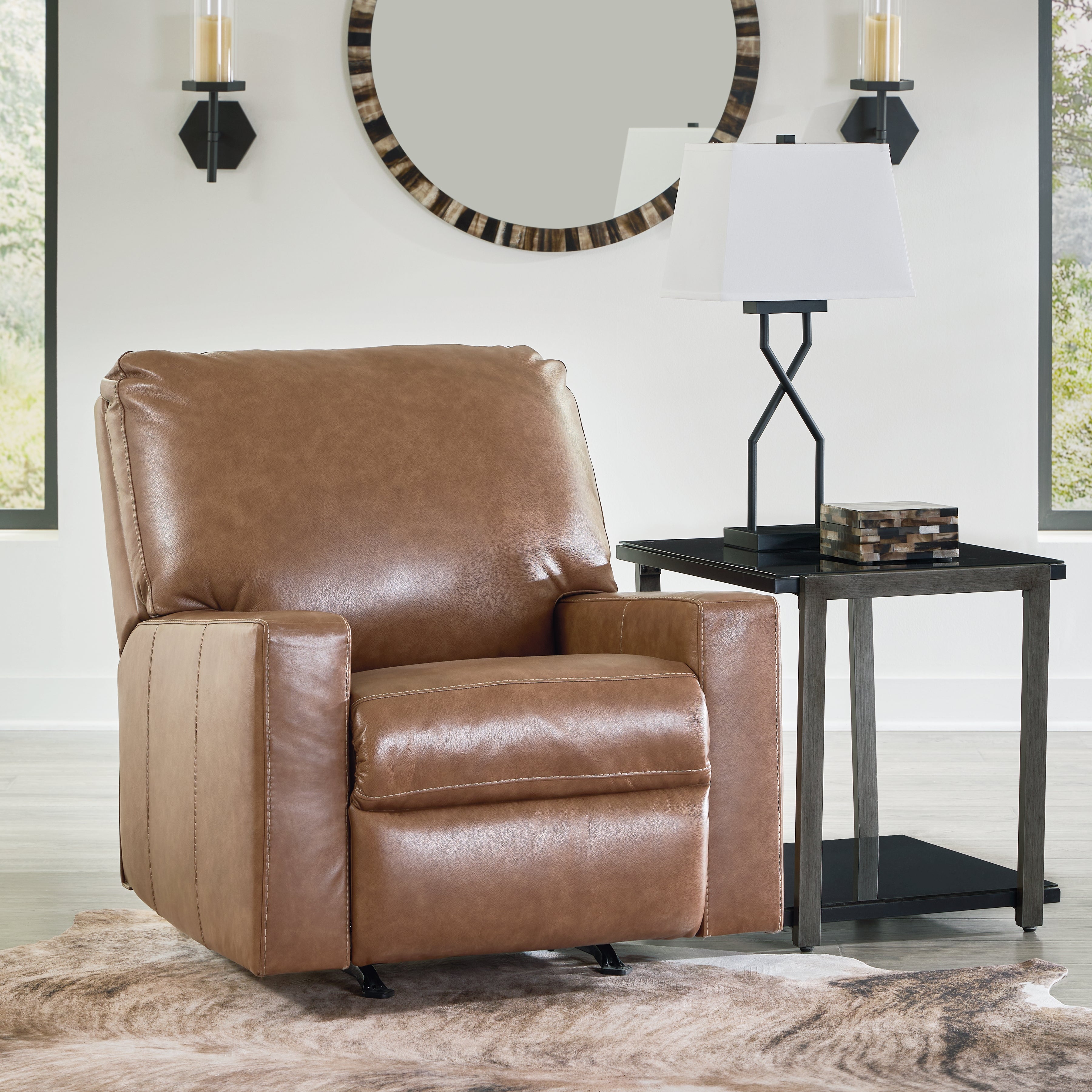 Leasing Furniture - Ashley Furniture - Bolsena Living Room - Sofa / Caramel - 5560338