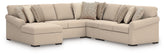 Leasing Furniture - Ashley Furniture - LadyMae Sectional - RAF 3-Piece Sectional / Twill - 59404S1