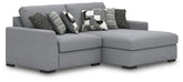 Leasing Furniture - Ashley Furniture - Bealton Sectional - RAF 5-Piece Sectional with Chaise / Salt and Pepper - 61305S8