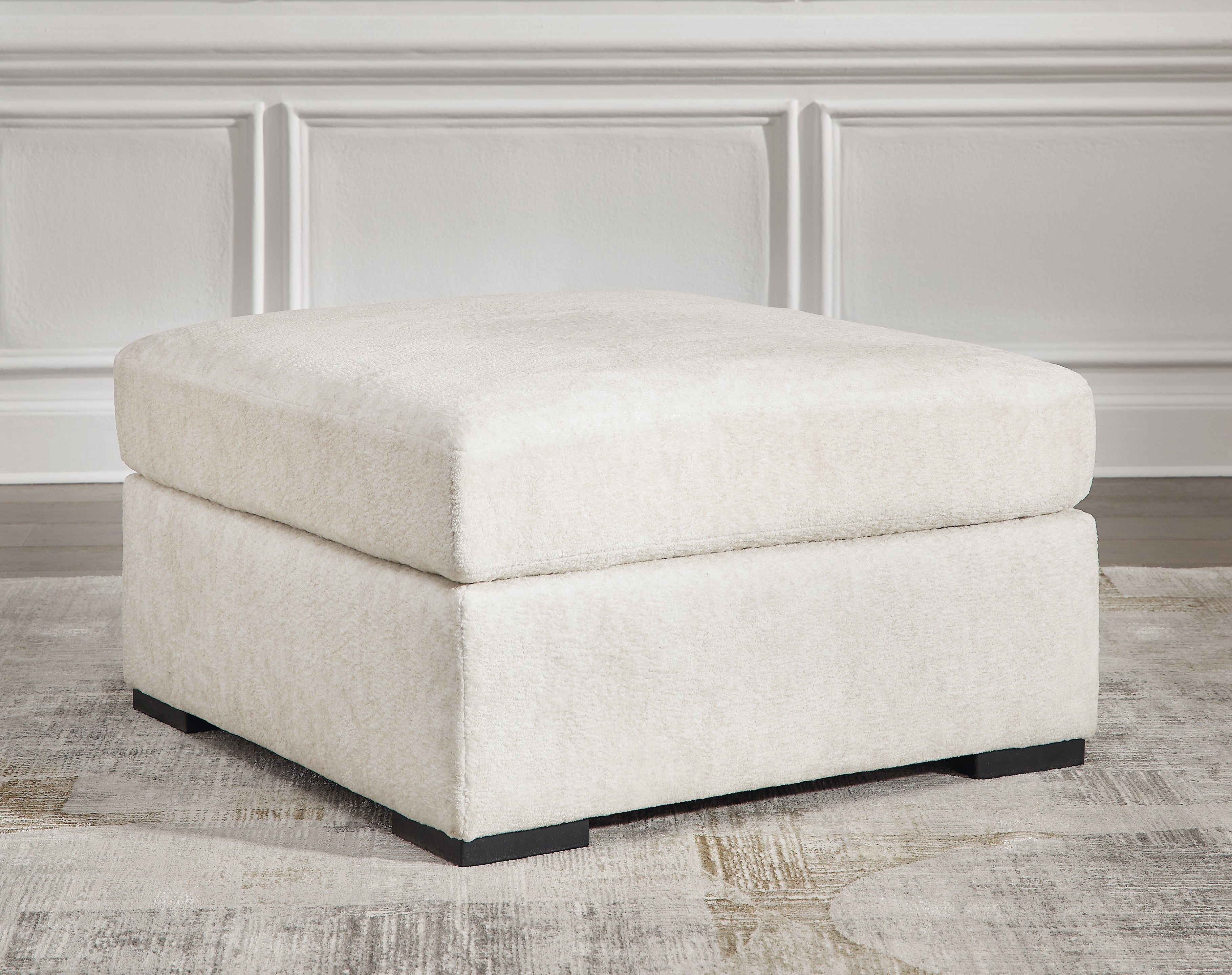 Leasing Furniture - Ashley Furniture - Chessington Living Room - Oversized Accent Ottoman / Ivory - 6190408
