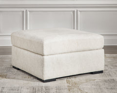 Leasing Furniture - Ashley Furniture - Chessington Living Room - Oversized Accent Ottoman / Ivory - 6190408