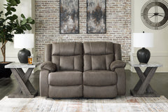 Leasing Furniture - Ashley Furniture - First Base Living Room - Rocker Recliner / Gunmetal - 6880425