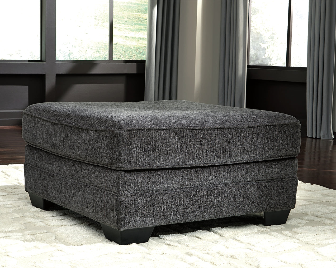 Leasing Furniture - Ashley Furniture - Tracling Living Room - Oversized Accent Ottoman / Slate - 7260008