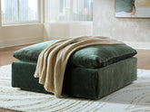 Leasing Furniture - Ashley Furniture - Carriage View Living Room - Oversized Accent Ottoman / Jade - 7800108