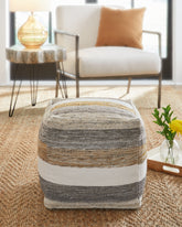 Leasing Furniture - Ashley Furniture - Josalind Pouf - Pouf / Multi - A1000935