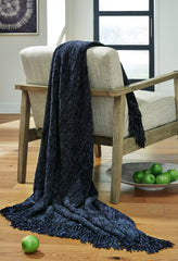 Leasing Furniture - Ashley Furniture - Tamish Throw - Throw / Blue - A1001022T