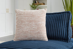 Leasing Furniture - Ashley Furniture - Nashlin Pillows - Pillow / White/Rust - A1001038P
