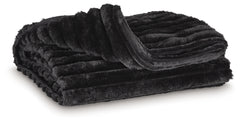 Leasing Furniture - Ashley Furniture - Alsonwell Throw (Set of 3) - Throw (3/CS) / Black - A1001083