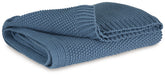 Leasing Furniture - Ashley Furniture - Gayelery Throw (Set of 3) - Throw (3/CS) / Blue - A1001087