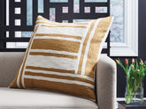 Leasing Furniture - Ashley Furniture - Darrman Pillows - Pillow (4/CS) / Ochre/Ivory - A1001116