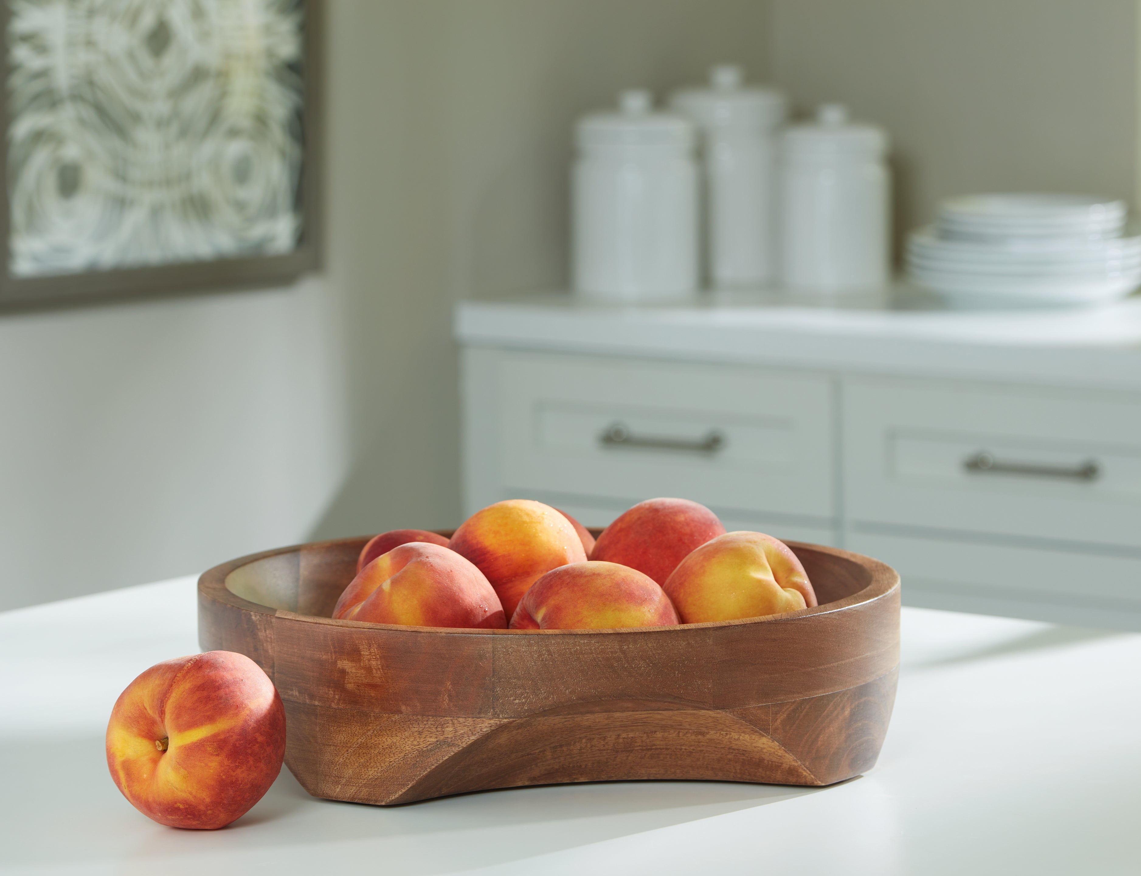 Leasing Furniture - Ashley Furniture - Myrtewood Bowl - Bowl / Natural - A2000610