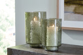 Leasing Furniture - Ashley Furniture - Clarkton Candle Holder - Candle Holder Set (Set of 2) / Green - A2000623