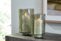 Leasing Furniture - Ashley Furniture - Clarkton Candle Holder - Candle Holder Set (Set of 2) / Green - A2000623