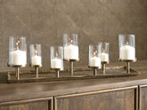 Leasing Furniture - Ashley Furniture - Wallmond Candle Holder - Candle Holder / Antique Brass Finish - A2000820
