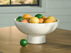 Leasing Furniture - Ashley Furniture - Dallinworth Bowl - Bowl / White/Black - A2000833