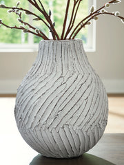 Leasing Furniture - Ashley Furniture - Shelvie Vase - Vase / Distressed White - A2000849