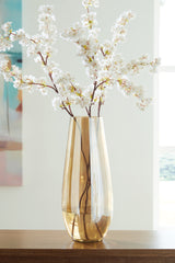 Leasing Furniture - Ashley Furniture - Rhettman Vase - Vase / Amber - A2900006