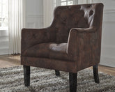 Leasing Furniture - Ashley Furniture - Drakelle Accent Chair - Accent Chair / Mahogany - A3000051