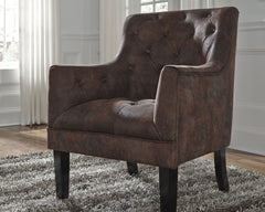 Leasing Furniture - Ashley Furniture - Drakelle Accent Chair - Accent Chair / Mahogany - A3000051